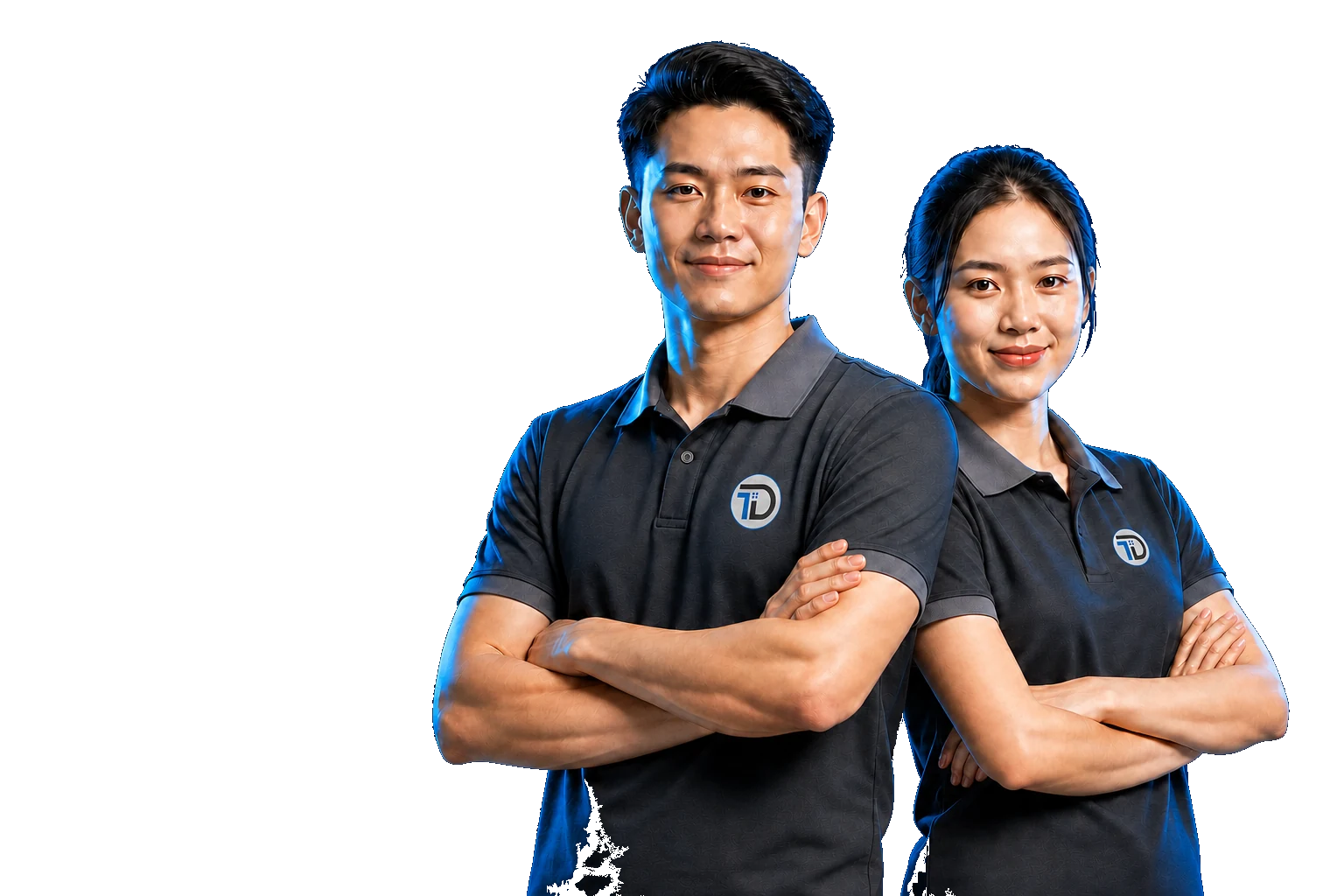 Minh họa dịch vụ sửa chữa và lắp đặt máy tính, máy in, mạng và camera